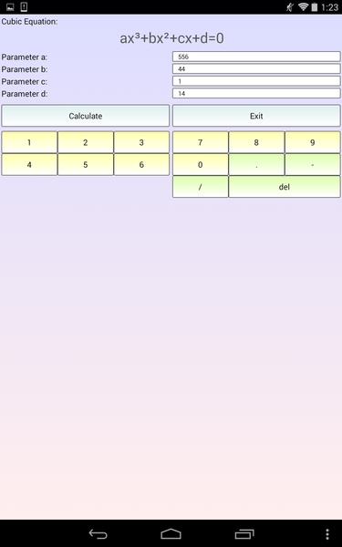 Cubic Equation Solver - Preview 2