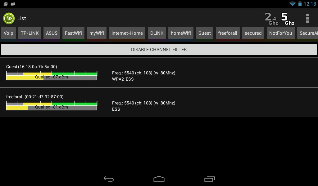 Wifi Analyzer - Preview 1