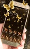 Shining theme: Sparkle Gold Butterfly wallpaper HD screenshot 5