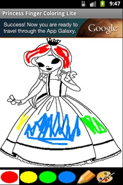 Princess Finger Coloring Lite - Preview 1