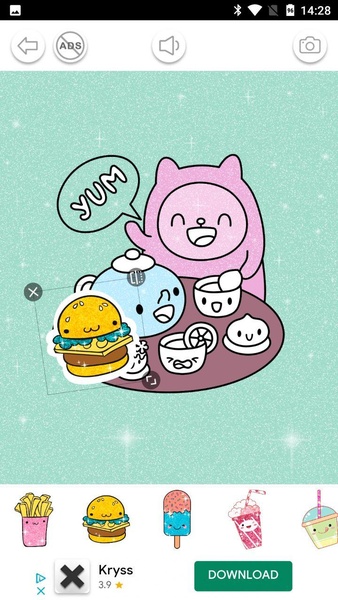 Kawaii Coloring Book Glitter - Preview 3