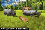 Wild Rhino Family Jungle Sim screenshot 2