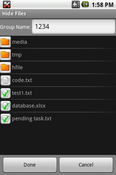 Hide Files - Preview 2