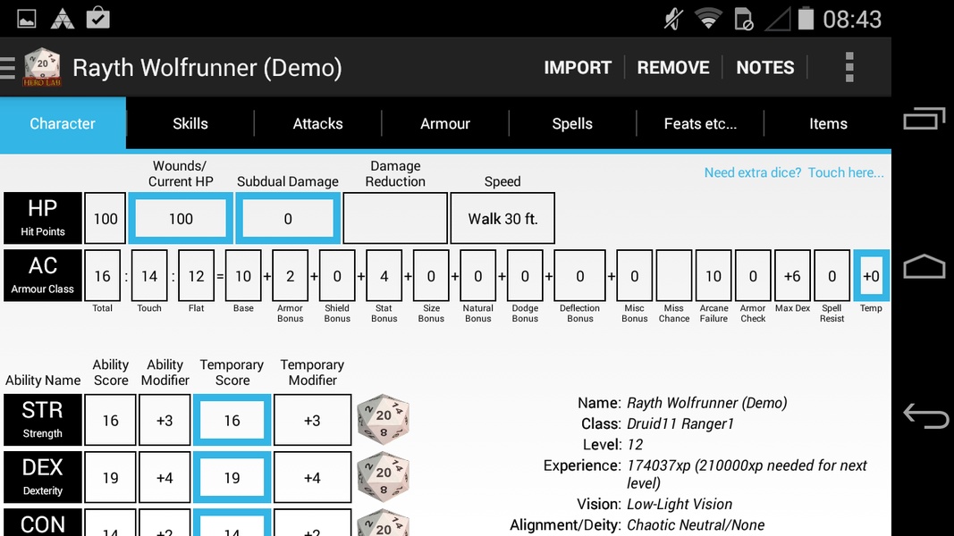 Hero Lab Character Sheet Lite - Preview 18
