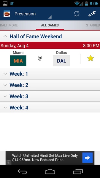 Football Schedule - Preview 2