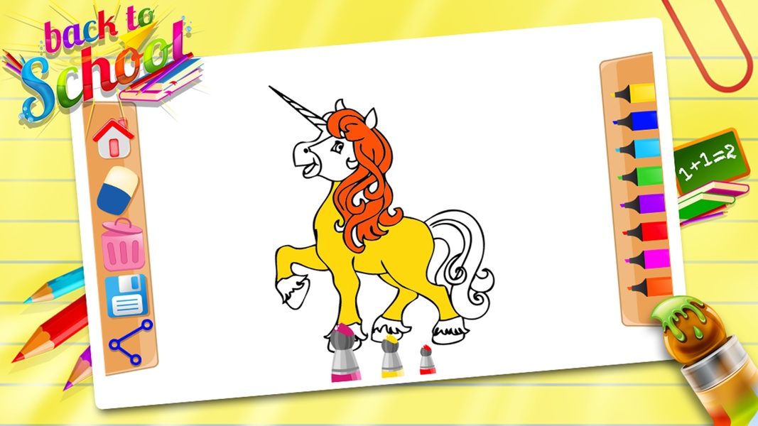 Unicorn Colouring - Preview 8