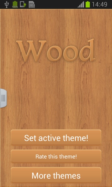 Wood Keyboard Go Theme - Preview 6