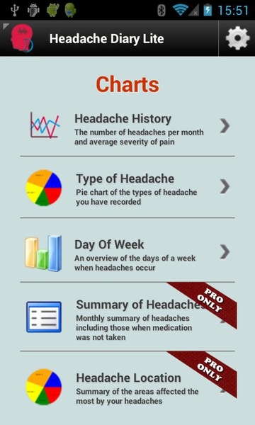Headache Diary Lite - Preview 1