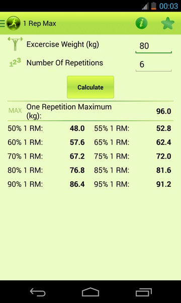 Fitness Calculator - Preview 2