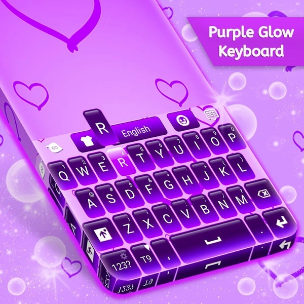 Purple Glow Keyboard Free - Preview 1