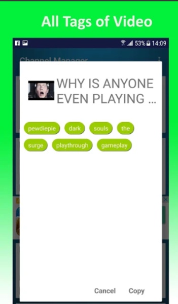 Channel Manager for Youtube - Preview 1