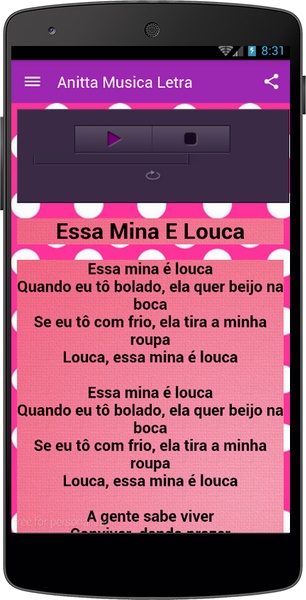 Anitta Musica Letra - Preview 2
