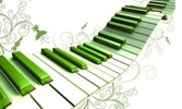 Wavy and Green Piano wallpaper screenshot 1