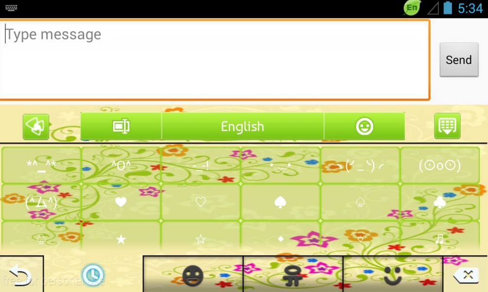GO Keyboard Green Power Theme - Preview 1
