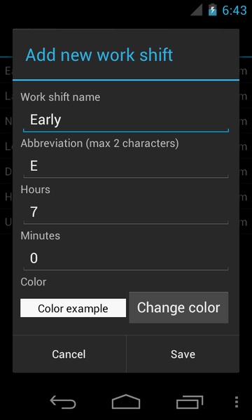 Work Shift Calendar - Preview 3