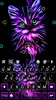 Purple Neon Cat Keyboard Theme screenshot 1