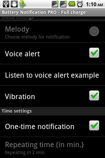Battery Notification PRO - Preview 2