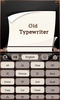 Old Typewriter Keyboard Theme screenshot 1
