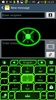 GO Keyboard Green Neon Theme screenshot 2