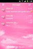 Pink Clouds Theme GO SMS Pro screenshot 4