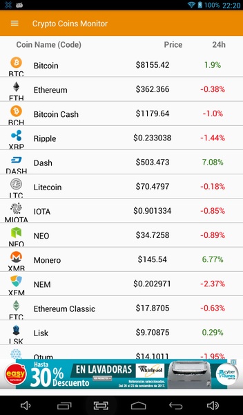 Crypto Coins Monitor - Preview 9