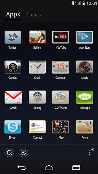 Deep Vision GOLauncher EX Theme - Preview 3