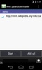 Web page downloader screenshot 2