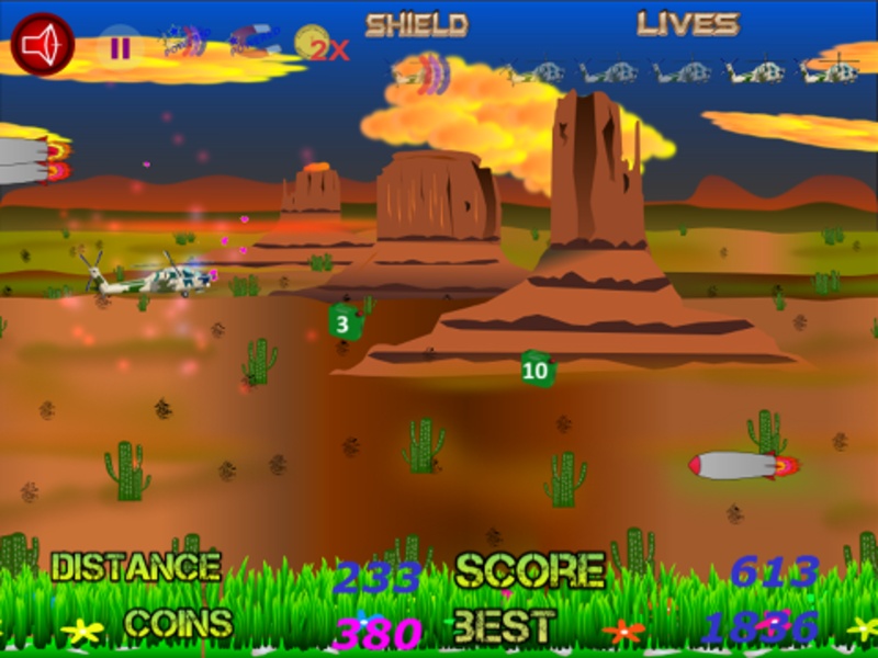 Helicopter Flying Desert - Preview 1