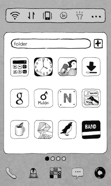 Simple Penguin Gray - Preview 2