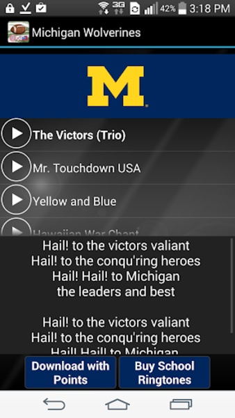 College Ringtones & Fight Songs - Preview 4