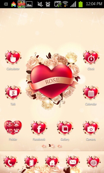 Rose Go Launcher EX - Preview 4