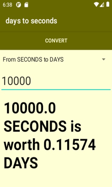 days to seconds converter - Preview 1