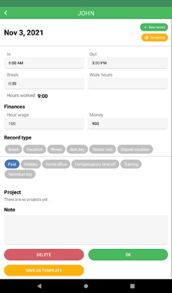 Working Timer - Preview 1