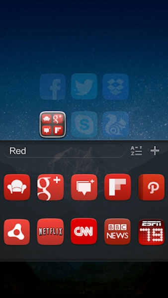 UI5.0 Theme GO Launcher EX - Preview 4