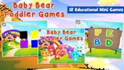 Baby Bear Games for Toddlers screenshot 4