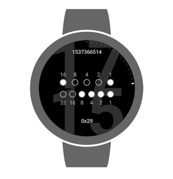 Elegant Binary Watch Face - Preview 3