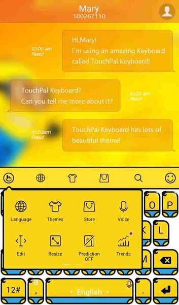Sexy Banana TouchPal Theme - Preview 1