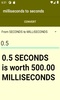 milliseconds to seconds converter screenshot 2