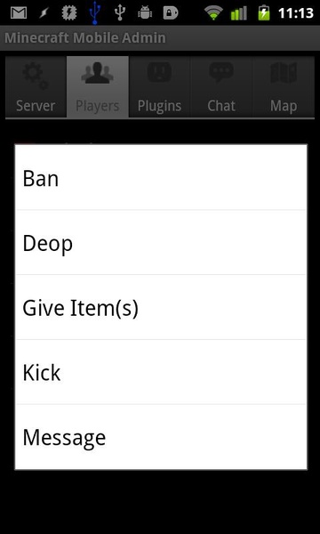 Mobile Admin for Minecraft (Free) - Preview 2