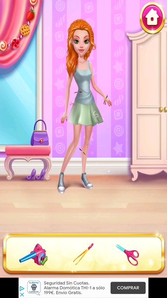 green emerald velvet dress Fashion Girl Salon: Spa, Makeup and Dress Up - Full Version main image 0