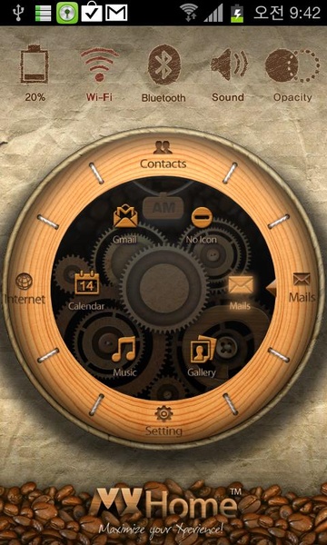 MXHome Theme CoffeeWatch - Preview 1