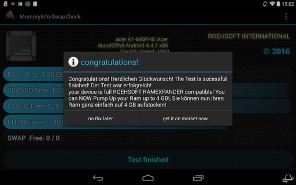 MemoryInfo-SwapCheck For Android - Download The APK From Uptodown