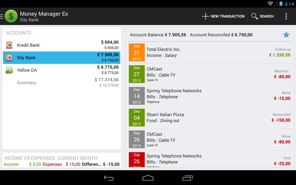 Money Manager Ex - Preview 6