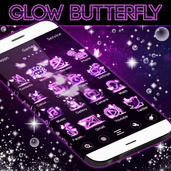 Glow Butterfly Go Launcher - Preview 2