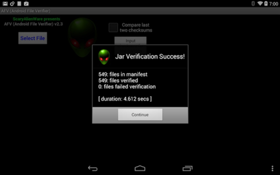 AFV (Android File Verifier) - Preview 1