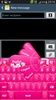 GO Keyboard Pink Flower Theme screenshot 11