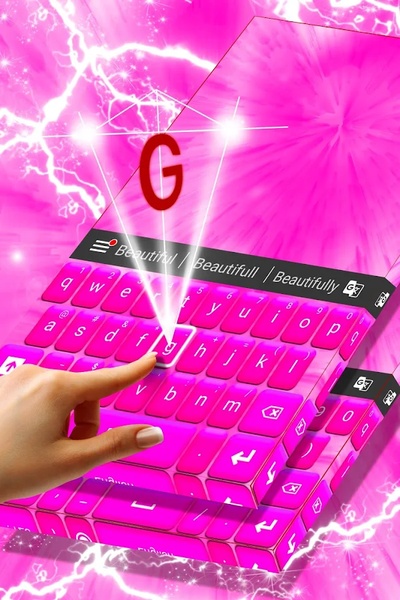 Keyboard Theme Hot Pink - Preview 3
