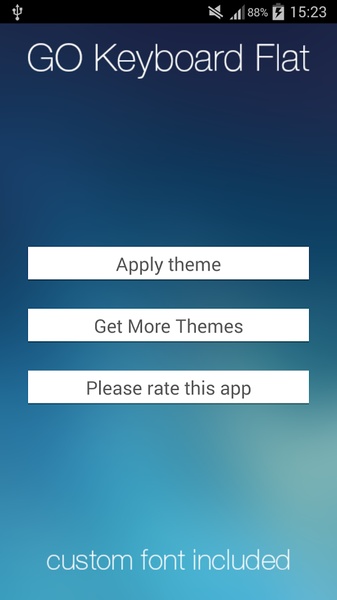 GO Keyboard Flat Theme - Preview 1