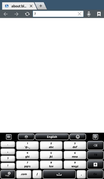 GO Keyboard Black and White Theme - Preview 2