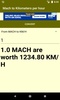 Mach to Kilometers per hour converter screenshot 4